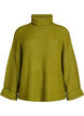 Strikket topp med h&oslash;y hals, Gr&oslash;nn, Packshot image number 0
