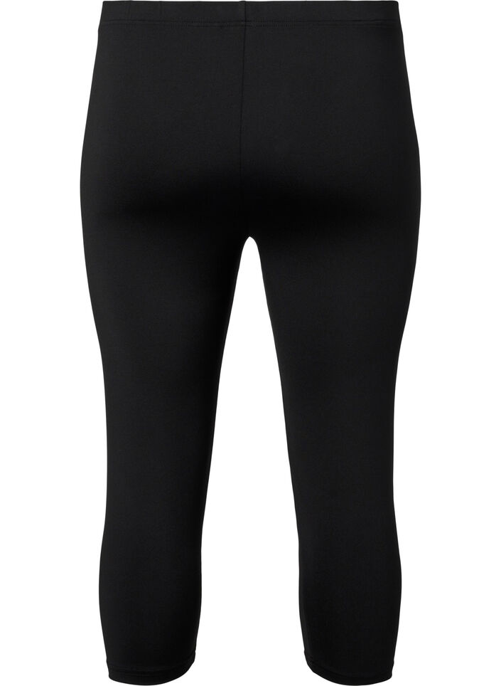 3/4-legging 2 stk., Black / LEO AOP, Packshot image number 1