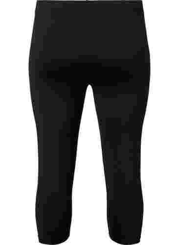 3/4-legging 2 stk., Black / LEO AOP, Packshot image number 1
