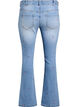 Bootcut jeans med broderte blomster, Blå, Packshot image number 1