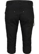 Slim fit caprijeans med lommer, Svart, Packshot image number 1