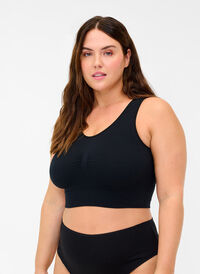 BH uten bøyle i ribbet struktur, Black, Model