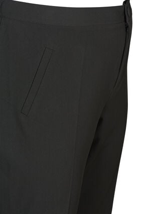 Klassiske bukser med elastikk i livet, Black, Packshot image number 2