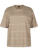 Stripete T-skjorte, Brun, Packshot image number 0