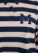 Stripete poloskjorte med frottédetaljer, Birch w. Navy, Packshot image number 2