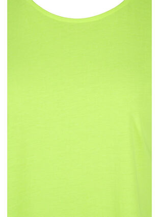 Neonfarget T-skjorte i bomull, Neon Lime, Packshot image number 2
