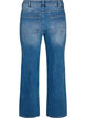 Straight jeans med et lett slitt utseende, Bl&aring;, Packshot image number 1