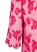 Plissert kjole med 3/4 ermer, Rosa, Packshot image number 3