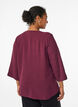 Bluse med 3/4 ermer, M&oslash;rk Bordeaux, Model image number 2