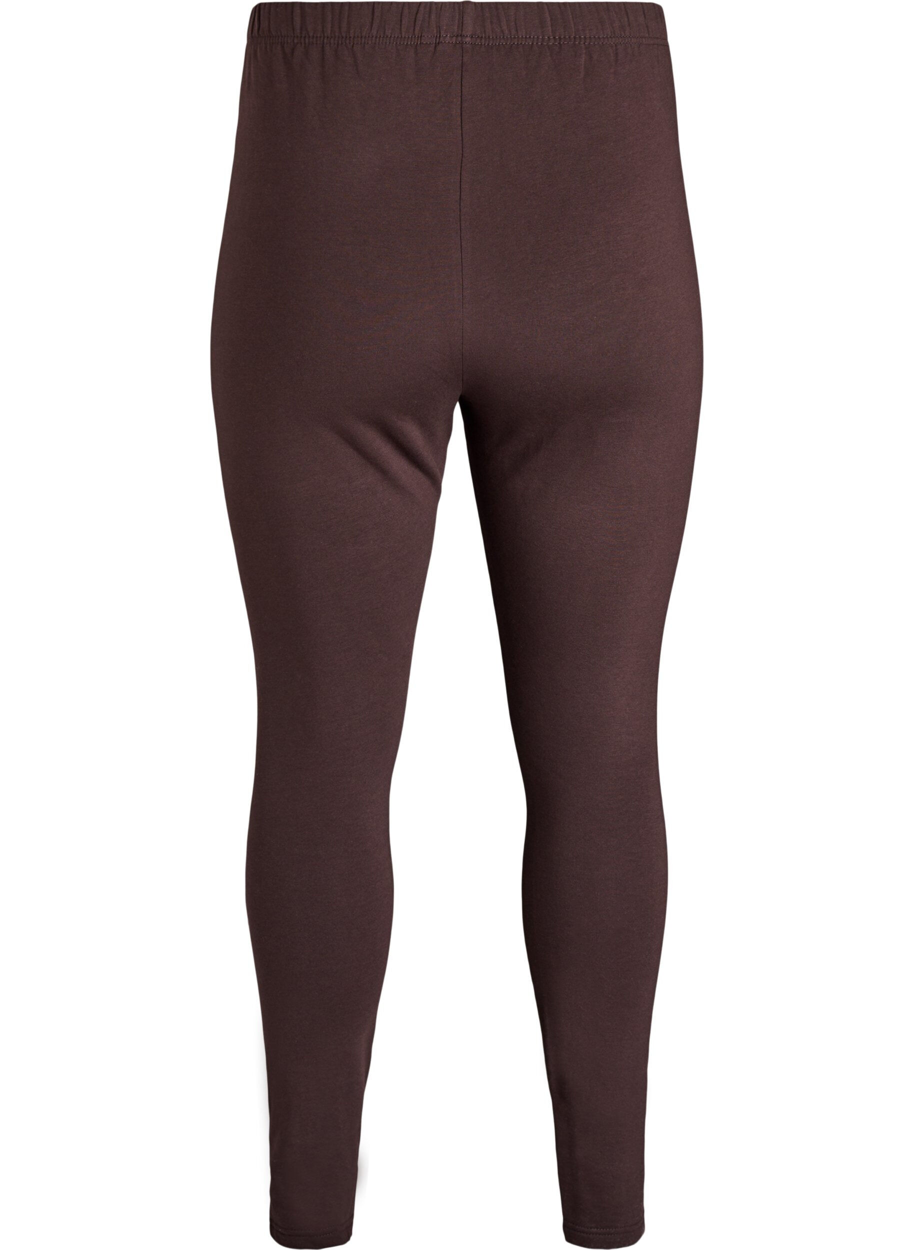ZizziF&ocirc;ret tights i bomull, Brun, Packshot image number 1