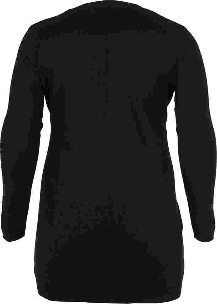 Cardigan med lommer, Black, Packshot image number 1