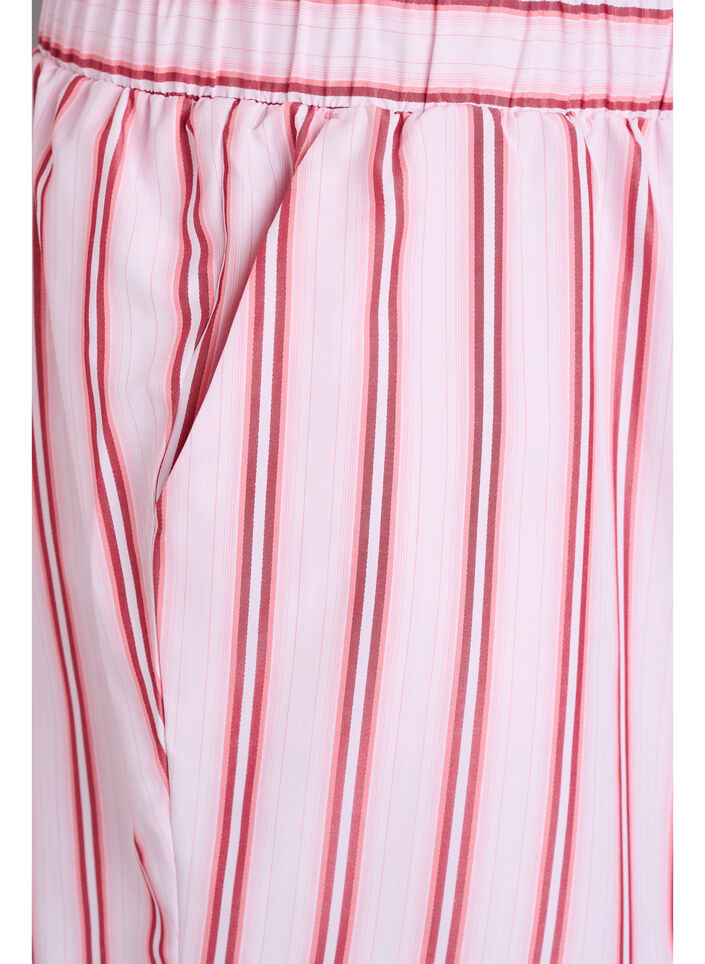Løse shorts med striper og lommer, Rosa, Packshot