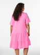 Kort A-linjekjole i bomullsmuslin, Rosa, Model image number 2