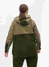 Vanntett skalljakke med hette og refleks, Forest Night Comb, Model