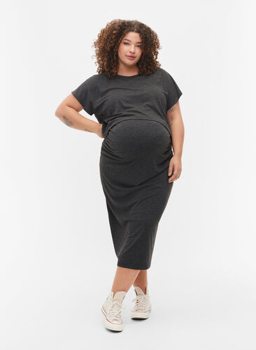 Melert sett til gravide, Black Melange, Model image number 0