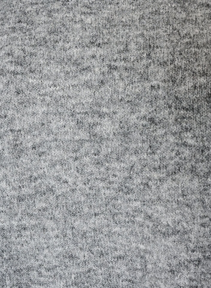 Loose fit genser med rund hals, Gr&aring;, Packshot image number 2