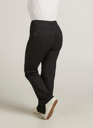 Regular fit Gemma jeans med høyt liv, Black, Model