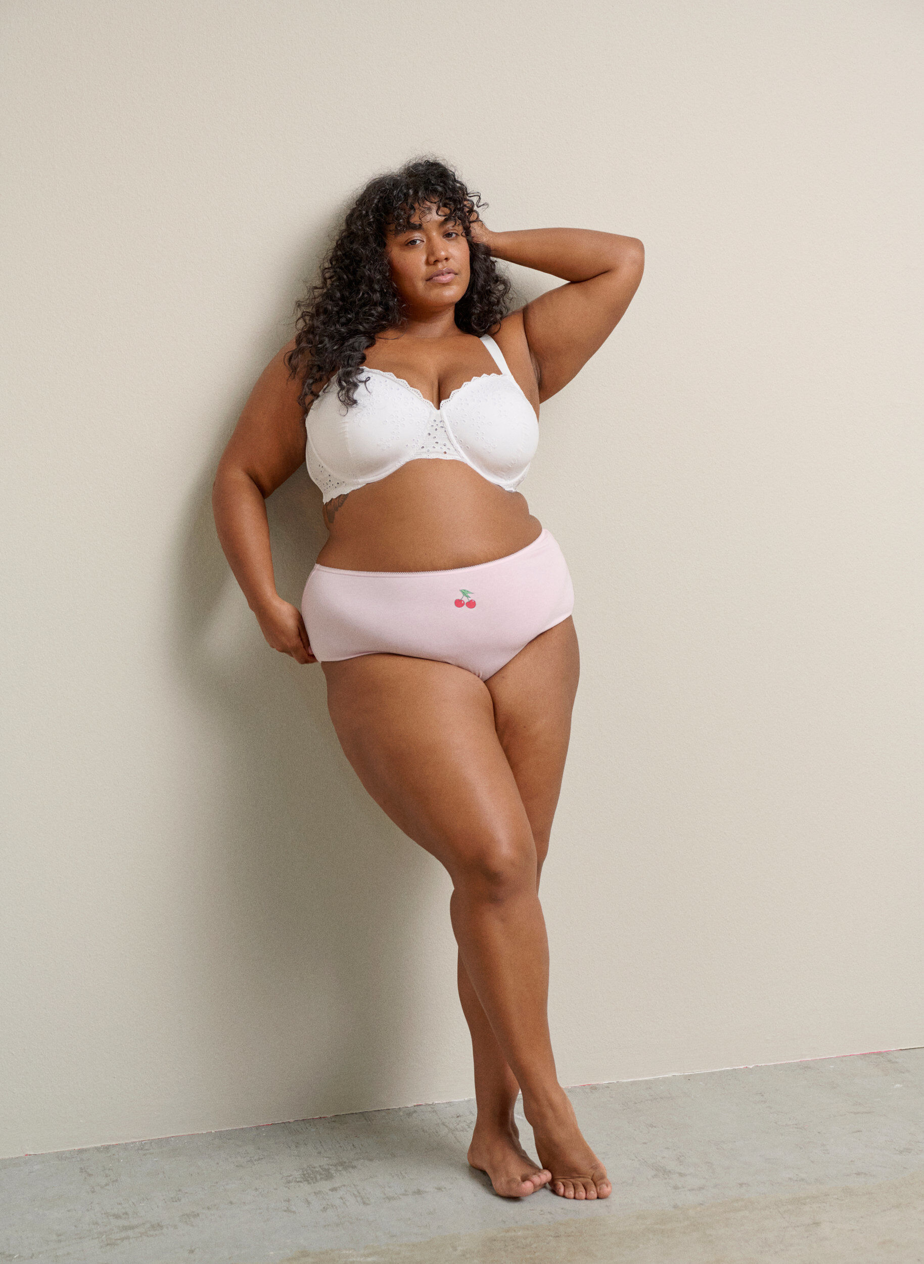 Zizzi 7-pack hipstertruse med vanlig midje, R&oslash;d, Image image number 0