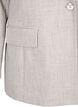 Melert blazer med knappelukking, String, Packshot image number 3