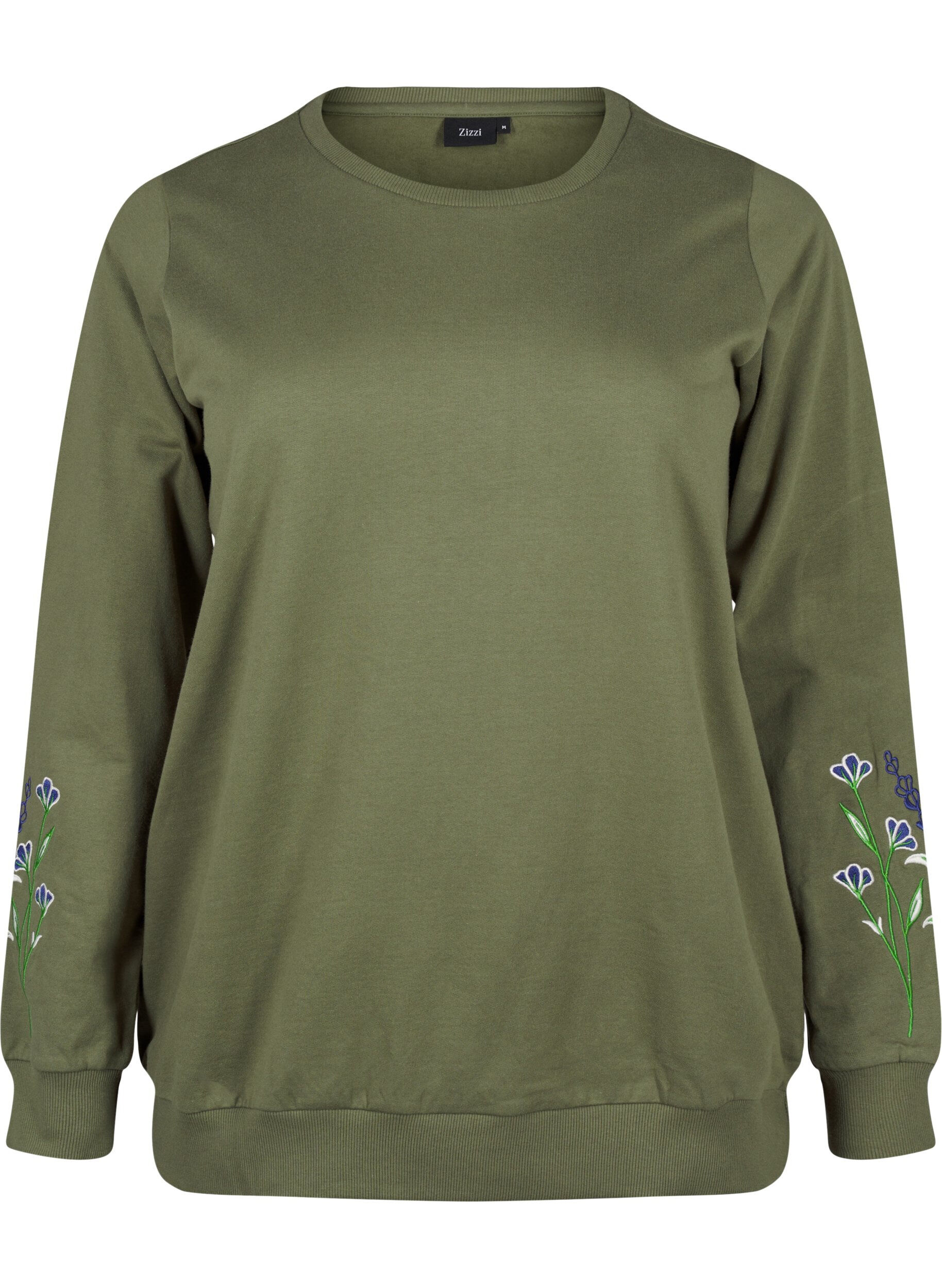 Zizzi Genser med broderte blomster, D. L. Green W. emb., Packshot image number 0