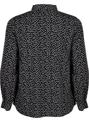 FLASH - Skjorte med prikker, Black White Dot, Packshot image number 1