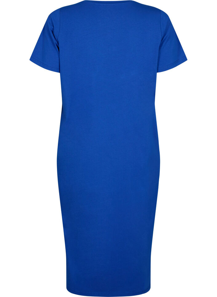 Kortermet kjole i bomull med splitt, Surf the web, Packshot image number 1