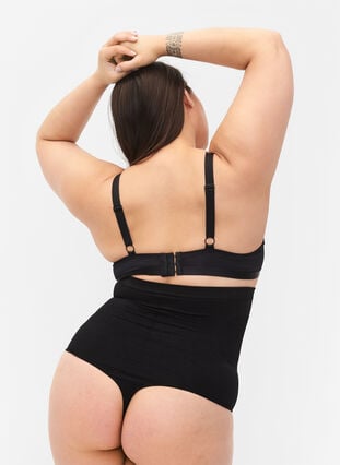 Zizzi Shapewear G-streng med høyt liv, Black, Model image number 1