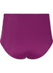 Bikinitruse med høyt liv og draperinger, Dark Purple, Packshot image number 1