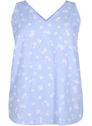 Blomstret topp med V-hals, Serenity Flower AOP