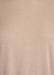 Jersey bluse med 3/4 ermer, Beige, Packshot image number 2