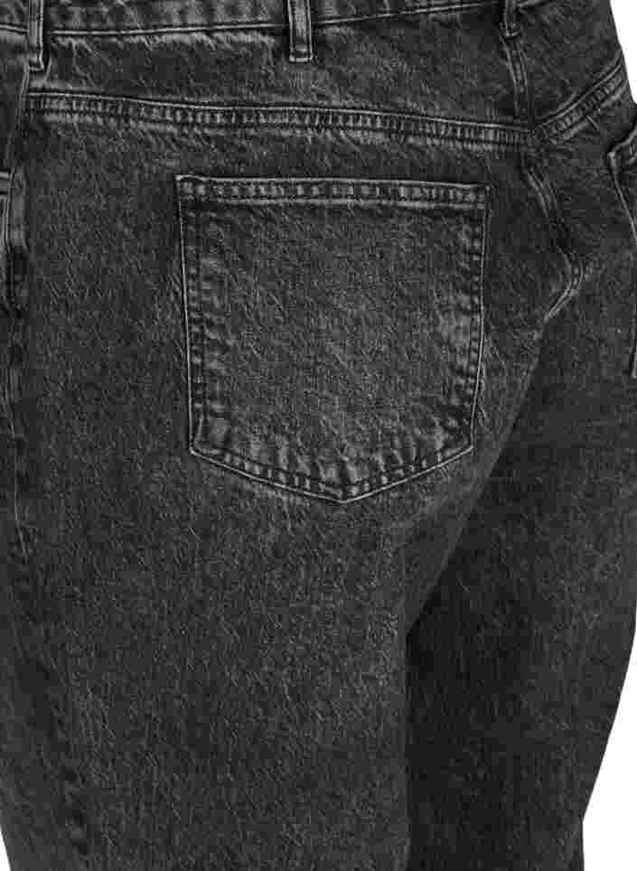 Cropped mom fit Mille jeans med en løs passform, Grey Denim 4, Packshot image number 3