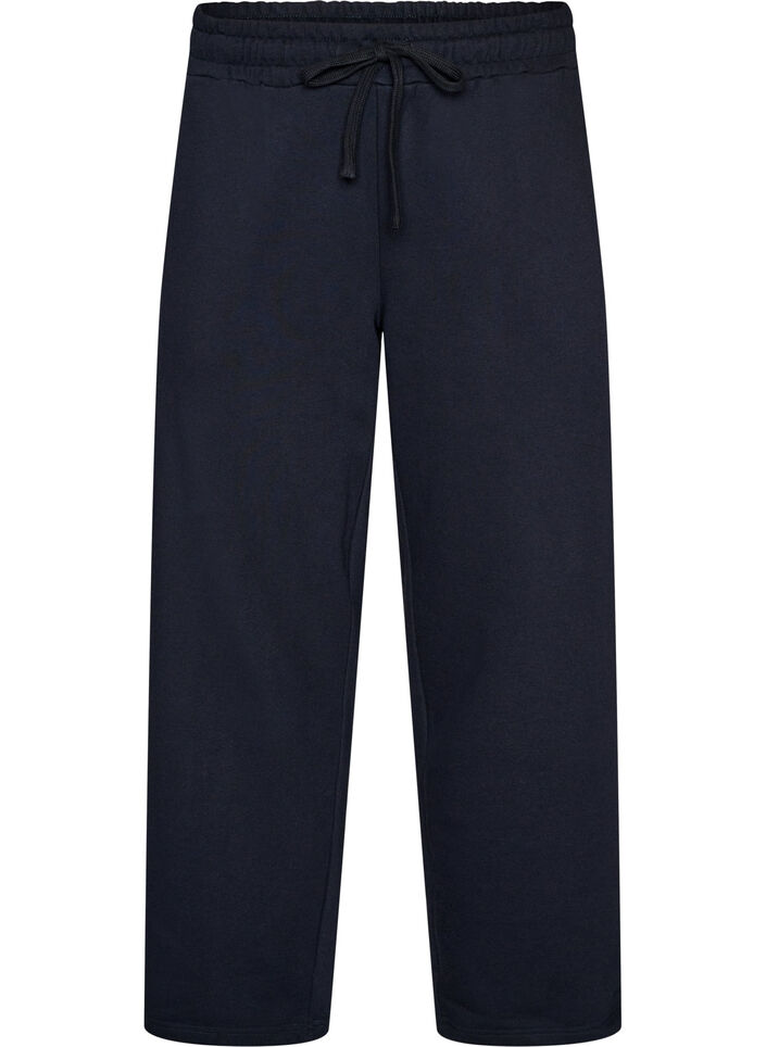 Joggebukser med lommer, Bl&aring;, Packshot image number 0