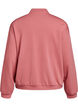 Bomber cardigan med glidel&aring;s, Rosa, Packshot image number 1