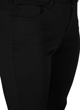 Stay black Amy jeans med høyt liv, Black, Packshot image number 2