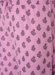 Bomullspyjamasbukser med h&oslash;y midje, Rosa, Packshot image number 2