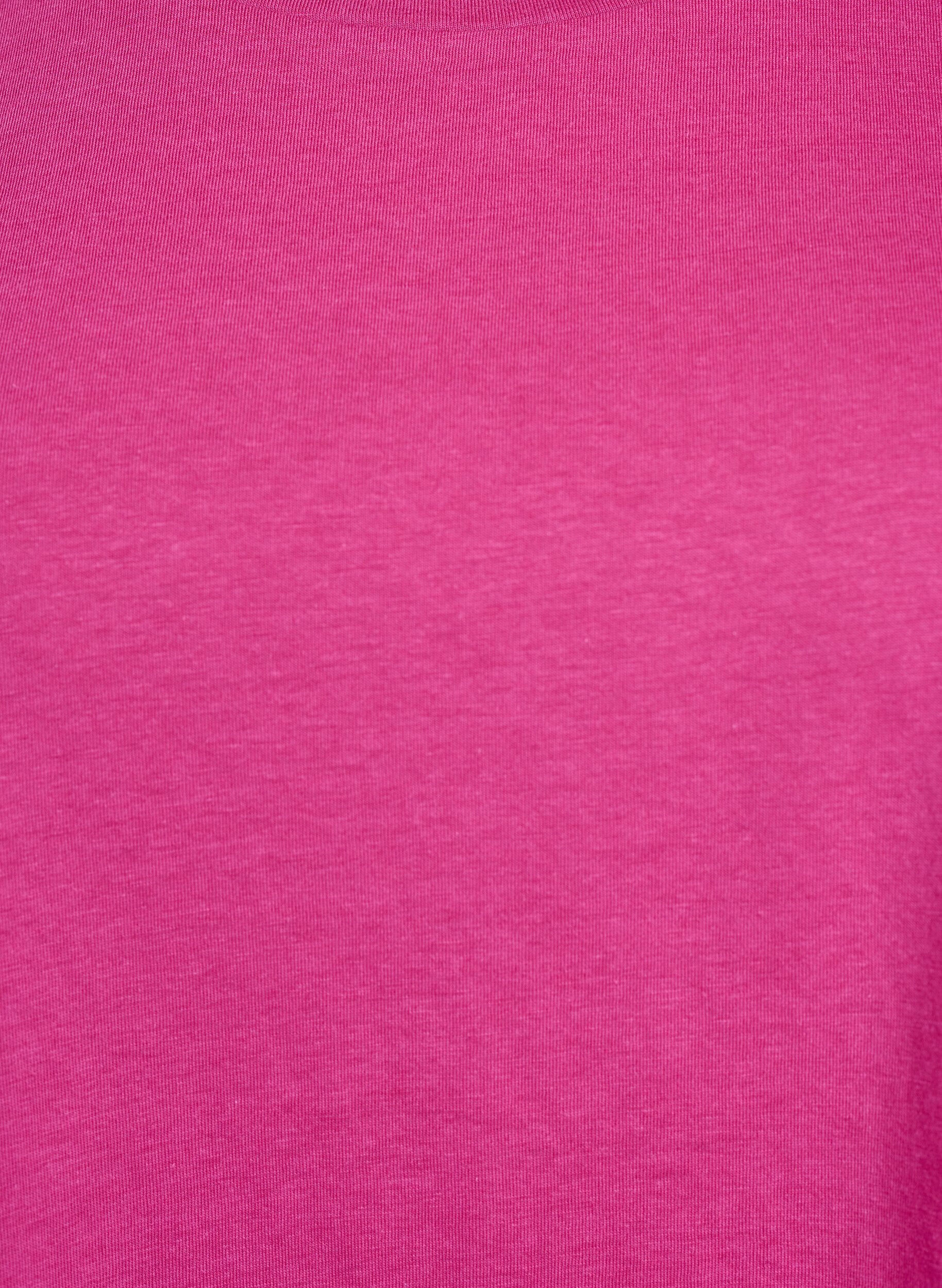 ZizziKortermet T-skjorte i bomullsblanding, Rosa, Packshot image number 2