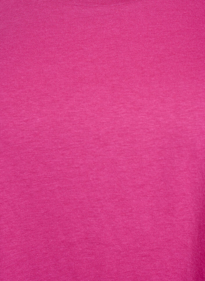 Kortermet T-skjorte i bomullsblanding, Rosa, Packshot image number 2