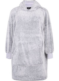 Oversized teddykjole med lomme