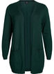 Lang, strikket cardigan i en viskoseblanding, Gr&oslash;nn, Packshot image number 0