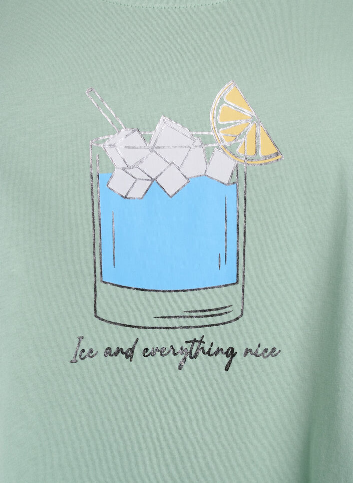 Bomullstopp med A-form, Grønn, Packshot image number 2