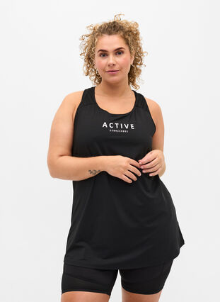 Treningstopp med tekst, Black, Model image number 0
