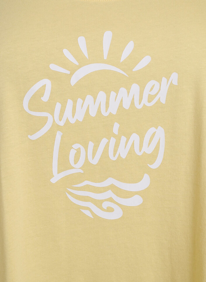 Bomullstopp med A-form, Gul, Packshot image number 2