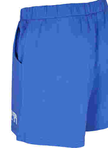 Joggeshorts med lommer, Dazzling Blue, Packshot image number 3