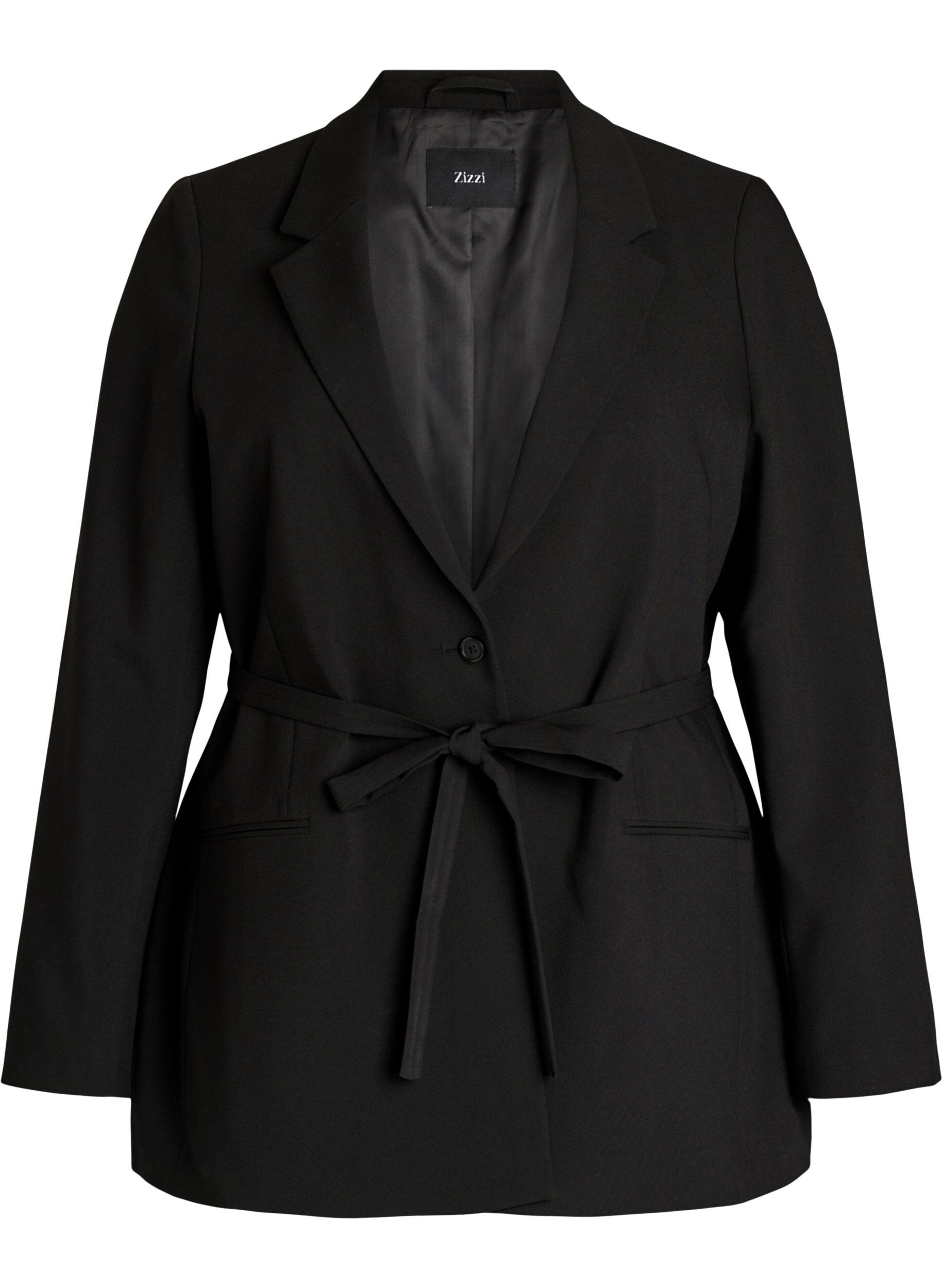 Blazer med avtakbart knytebelte