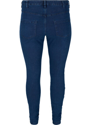 Super slim Amy jeans med høyt liv, Dark blue, Packshot image number 1