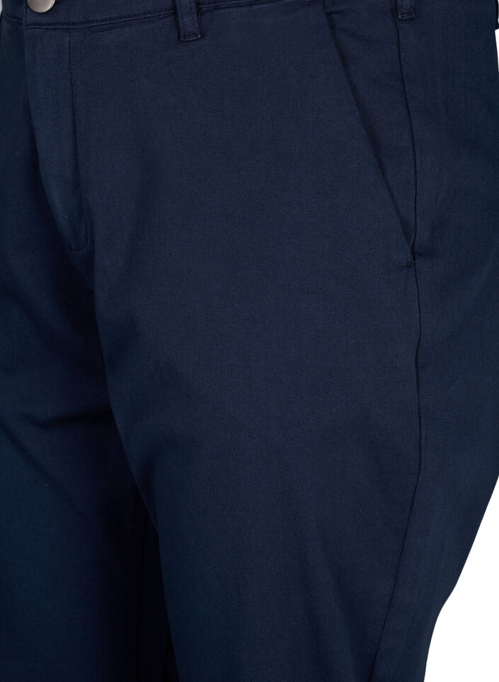Chinos i bomull, Navy Blazer, Packshot image number 2