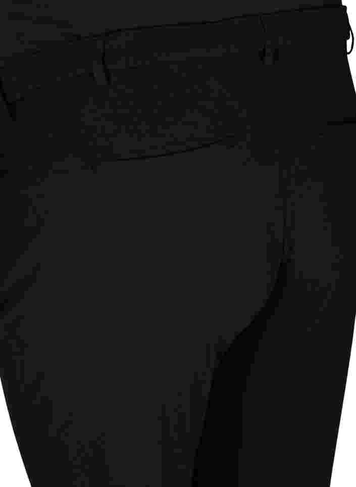 Maddison bukser til gravide med glidelås, Black, Packshot image number 3