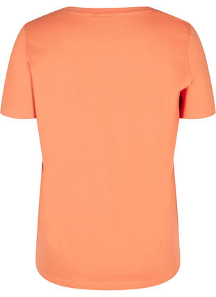 Kortermet t-skjorte med print, Brandied Melon, Packshot image number 1