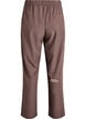 Sporty bukser med høy midje og rette ben, Brun, Packshot image number 1