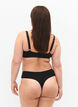 G-streng med blondedetaljer, 3 stk., Svart, Model image number 1
